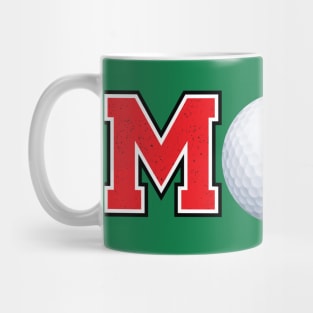Golf Mom Red Mug